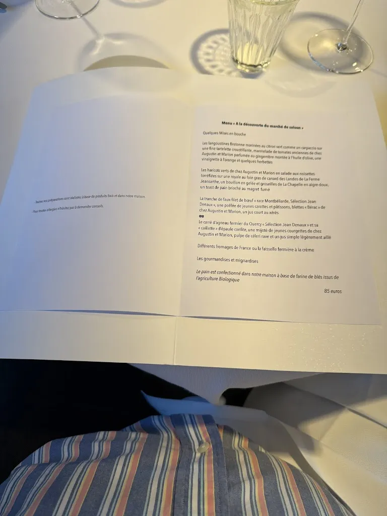 Menu_La Table de Chaintré_Chaintré_image_1