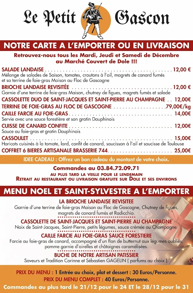 Menü_Le Petit Gascon_Dole_Bild_1