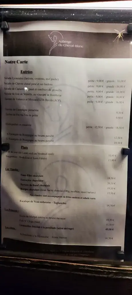 Menu_Auberge du Cheval Blanc_Cluny_image_2