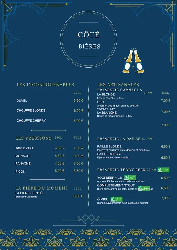 Menu_Restaurant de l'hôtel de l'Abbaye et Bar Lounge_Cluny_image_3