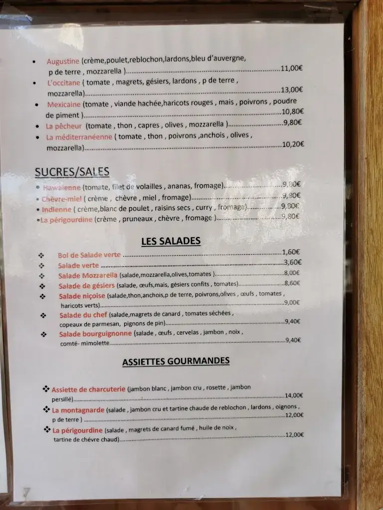 Menu_Le Loup Garou_Cluny_image_2