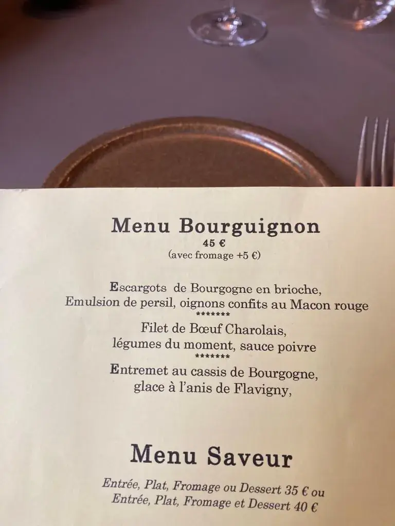 Menü_Restaurant L'Embellie (à 7 km de Cluny, En Bourgogne)_Sainte-Cécile_Bild_4