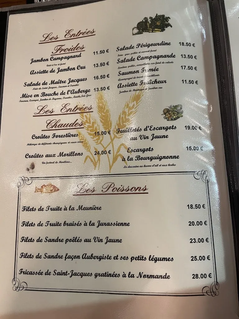 Menu_Auberge Du Tournedos_Fêche-l'Église_image_3