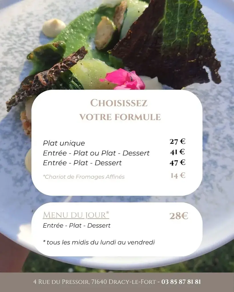Menu_Restaurant La Garenne_Dracy-le-Fort_image_3