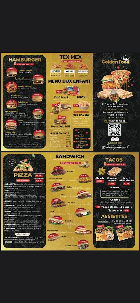 Menu_The Star Of Tunis_Decize_immagine_1