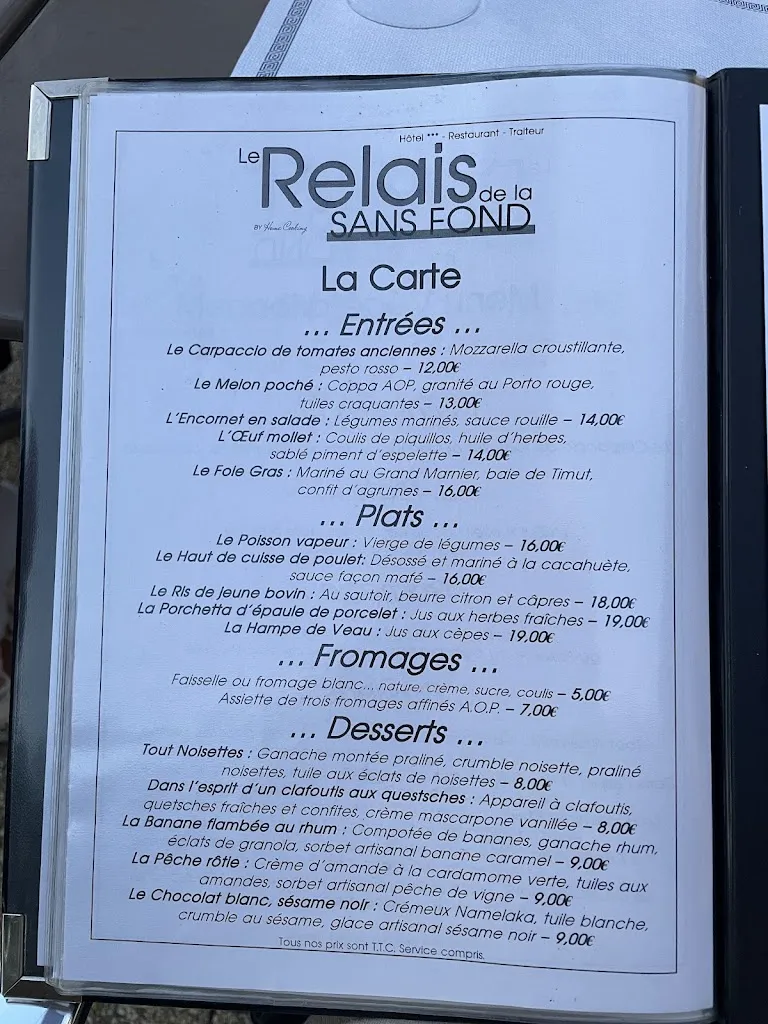 Menu_Restaurant Le Relais de la Sans Fond_Fénay_image_2