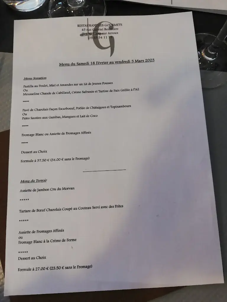 Menu_LES GOURMETS_Étang-sur-Arroux_image_1