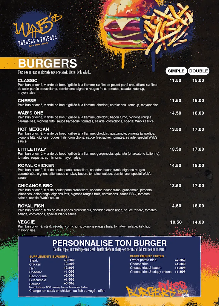 Menu_Wab's Burgers_Fontaines-sur-Saône_immagine_1