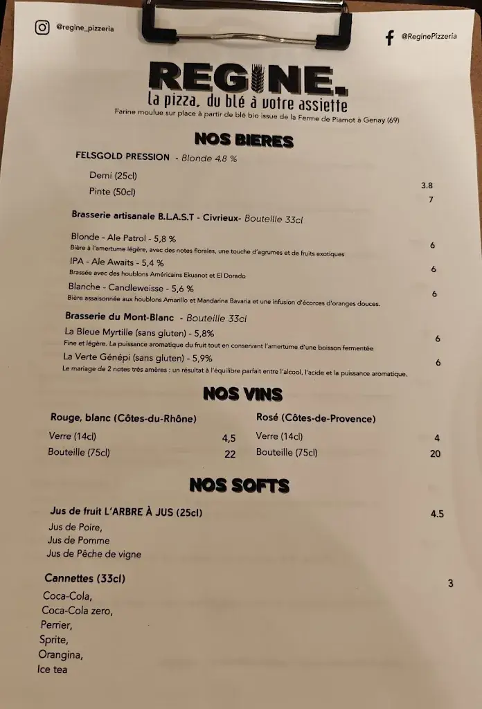 Menu_Régine Fontaines-sur-Saône_Fontaines-sur-Saône_image_1