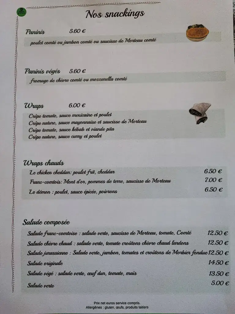 Menu_Au 66 délices de Céline_Frasne_image_1
