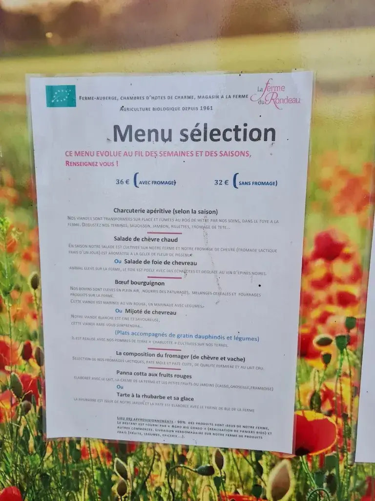 Menu_RESTAURANT -La Ferme-Auberge du Rondeau_Lavans-Vuillafans_image_2