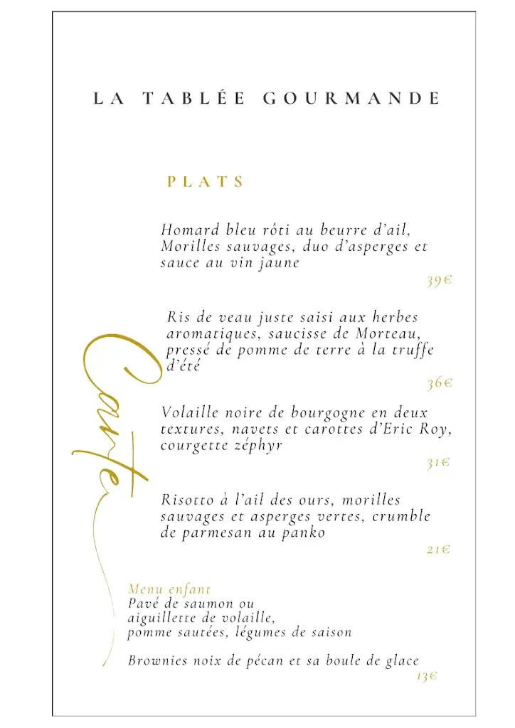 Menu_La Tablée Gourmande_Ornans_immagine_1