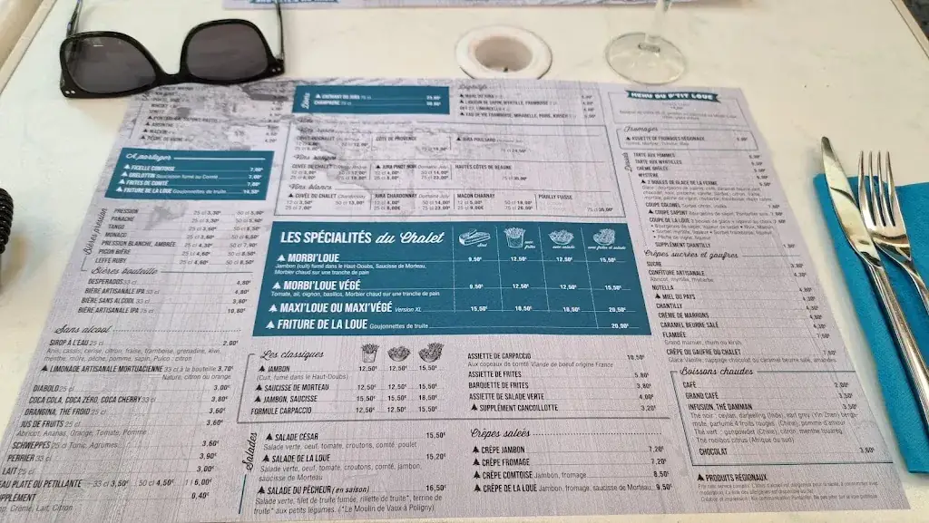 Menü_Chalet de la Loue_Ouhans_Bild_3