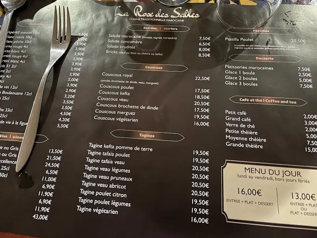 Menu_La Rose des Sables - Restaurant_Luxeuil-les-Bains_image_1