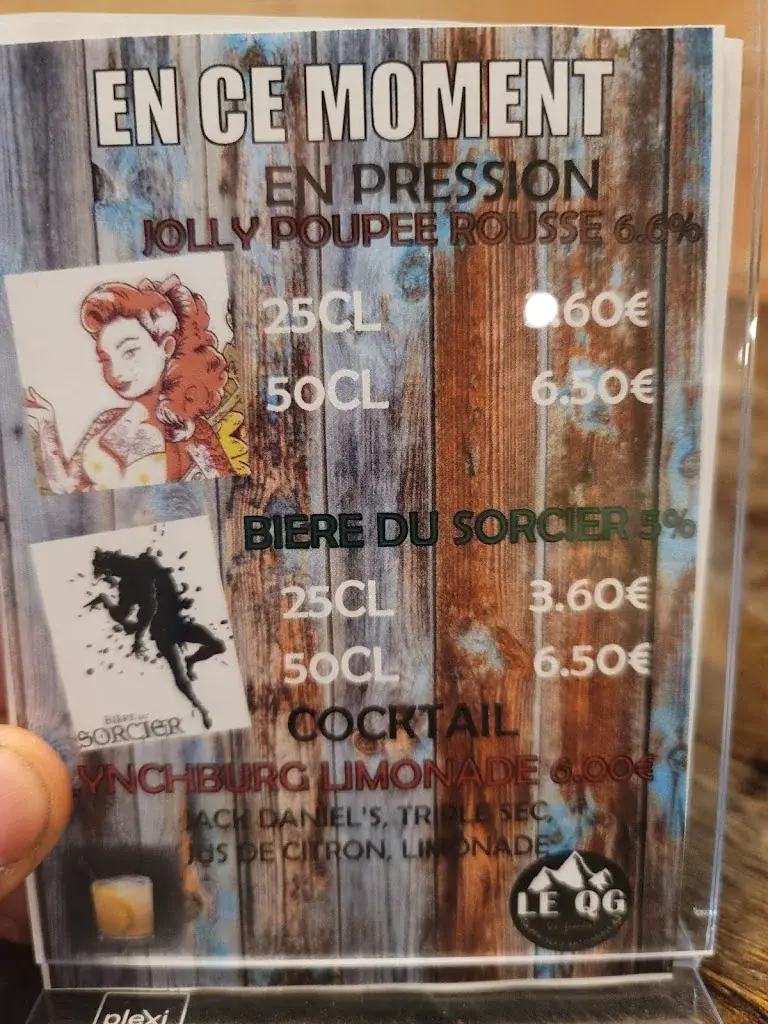 Menu_LE QG Bar familial / brasserie artisanale_Giromagny_image_1