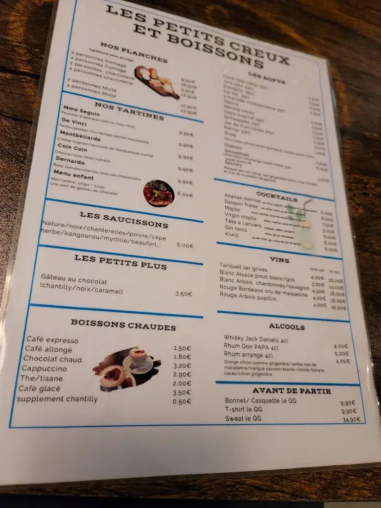 Menu_LE QG Bar familial / brasserie artisanale_Giromagny_image_2