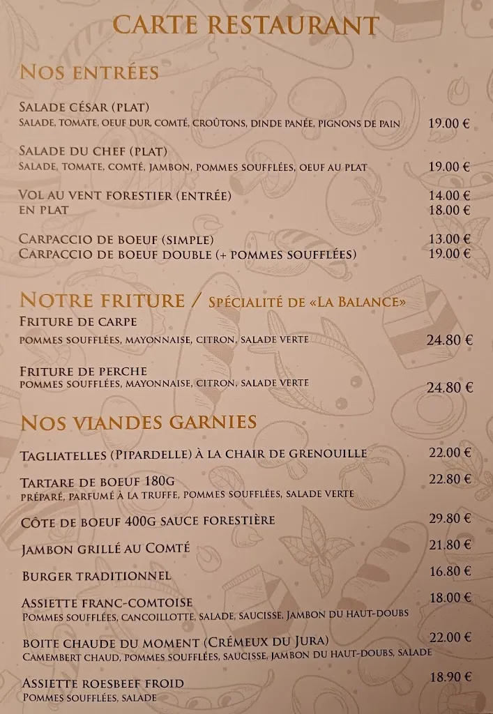 Menu_Sarl la Balance monsieur Jourdain Olivier et Hervé_Hérimoncourt_image_1