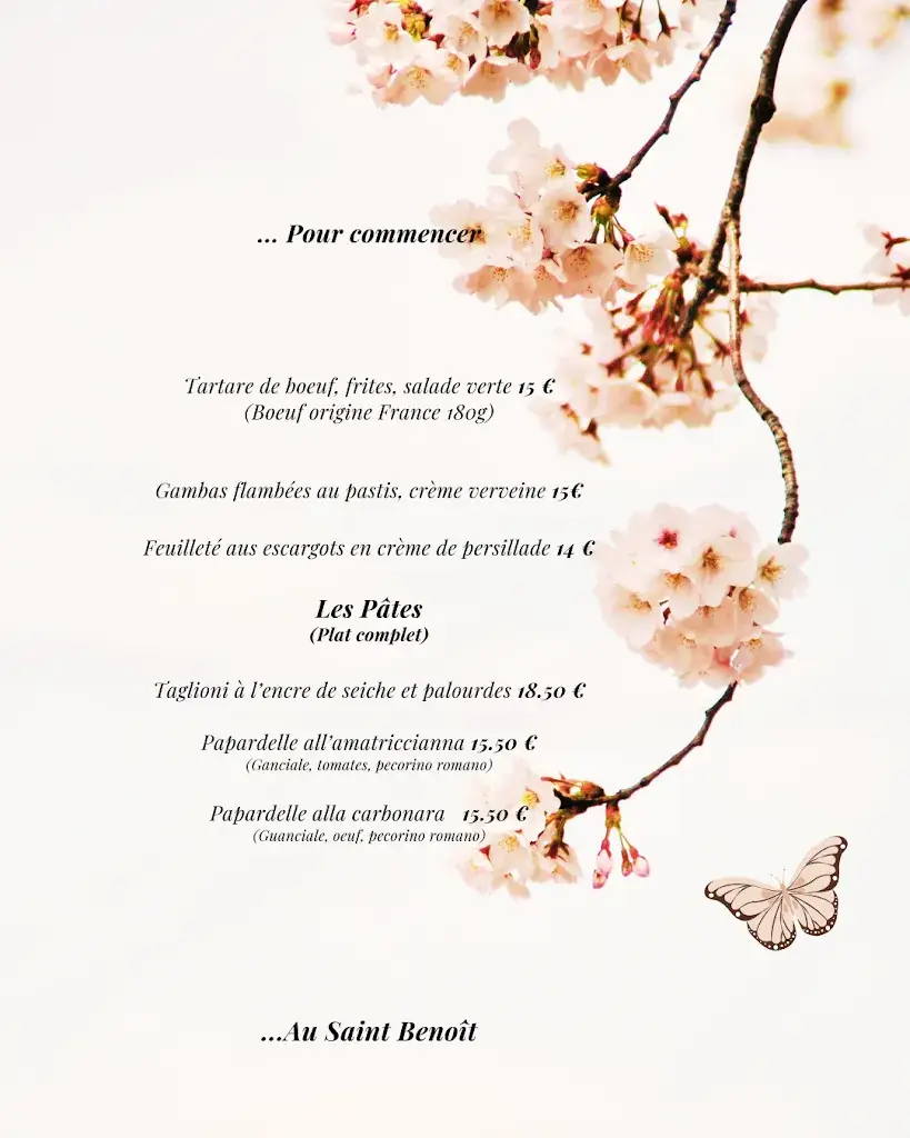 Menu_Contact Hôtel Restaurant Saint-Benoit_Gueugnon_image_2