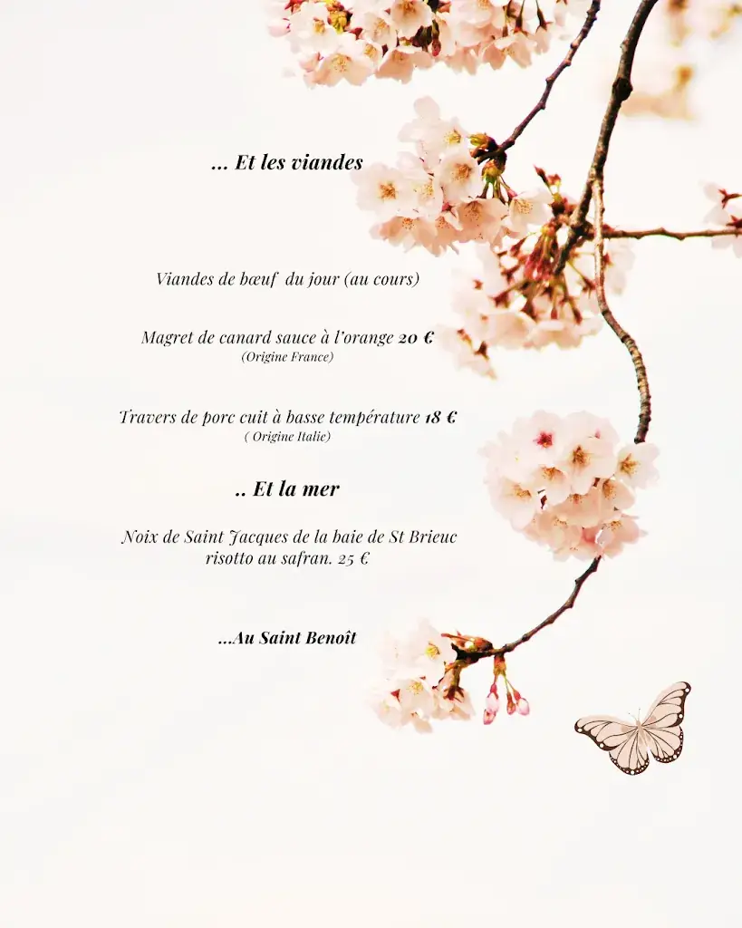 Menu_Contact Hôtel Restaurant Saint-Benoit_Gueugnon_image_3