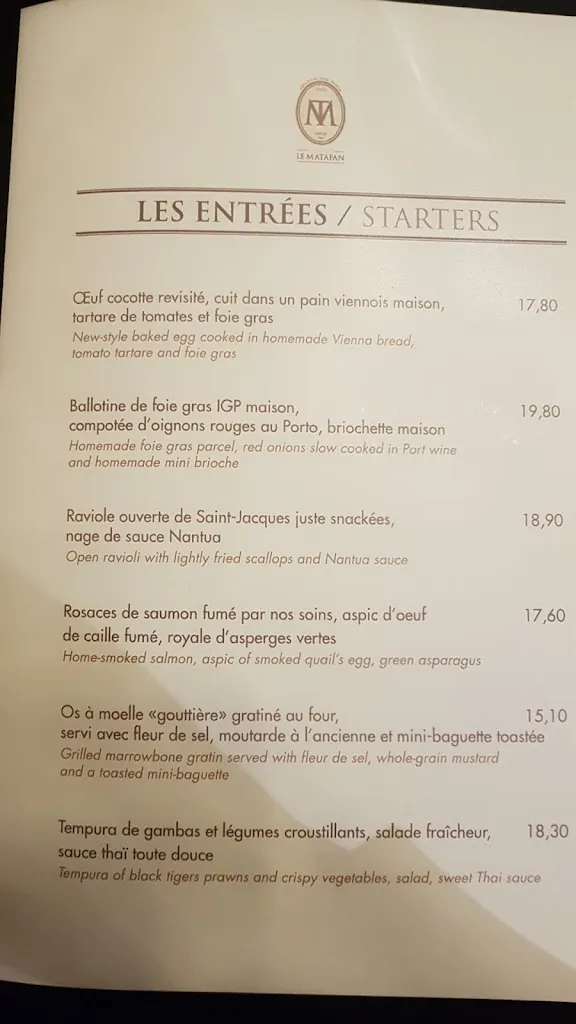 Menu_Restaurant Le Matafan Belle Plagne_Tarentaise_image_3