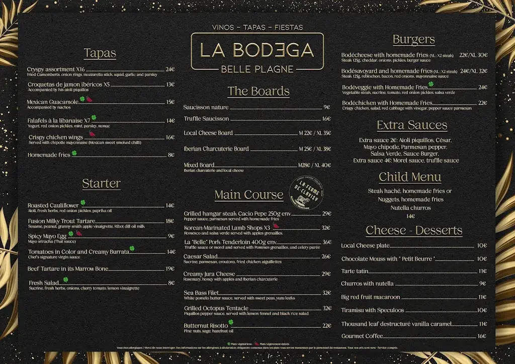 Menü_La Bodega_Plagne-Tarentaise_Bild_1