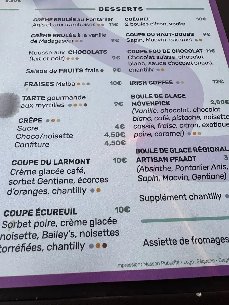 Menu_Restaurant Les Papillons - Brasserie De Montagne_Pontarlier_image_2