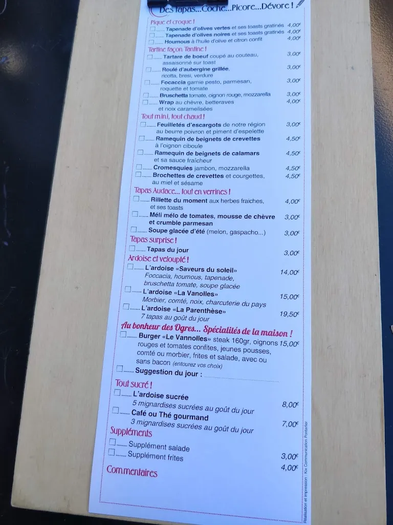 Menu_La Parenthèse_Pontarlier_image_2