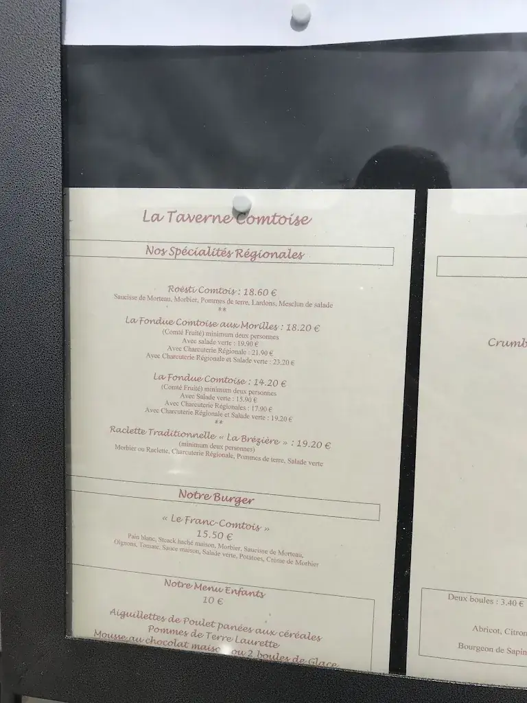Menu_La Taverne Comtoise_Métabief_image_3