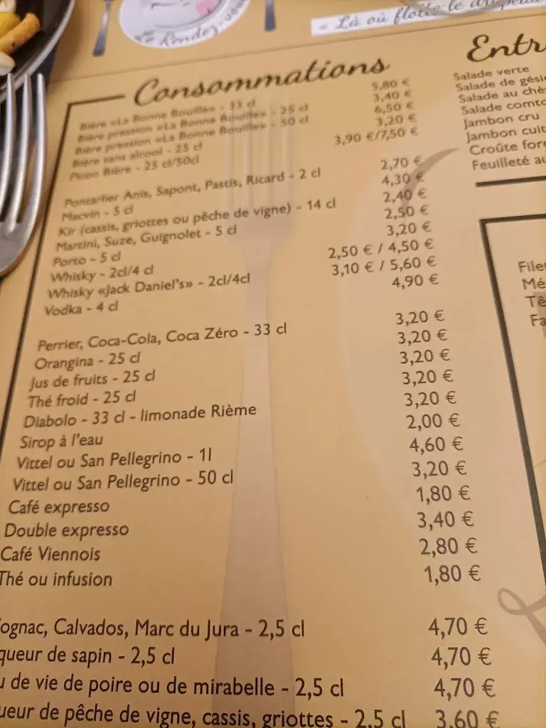 Menu_le rendez-vous_Pontarlier_image_1