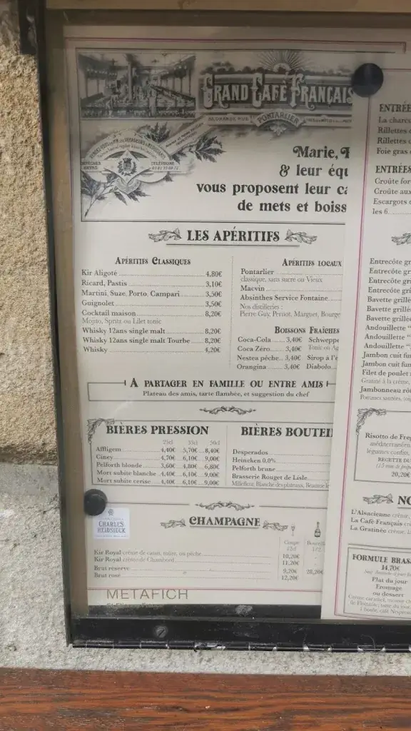 Menu_Brasserie Le Français_Pontarlier_image_4