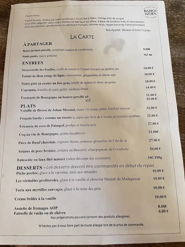 Menu_Bistro Lucien_Gevrey-Chambertin_image_4