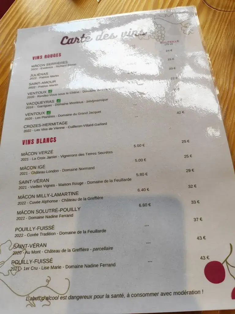 Menu_Le rendez-vous des 2 roches_Prissé_image_2