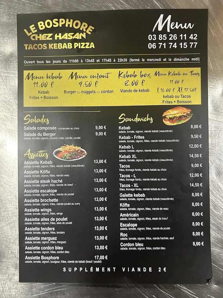 Menu_Le Bosphore Le Bosphore cevik Hasan_Clayette_image_4