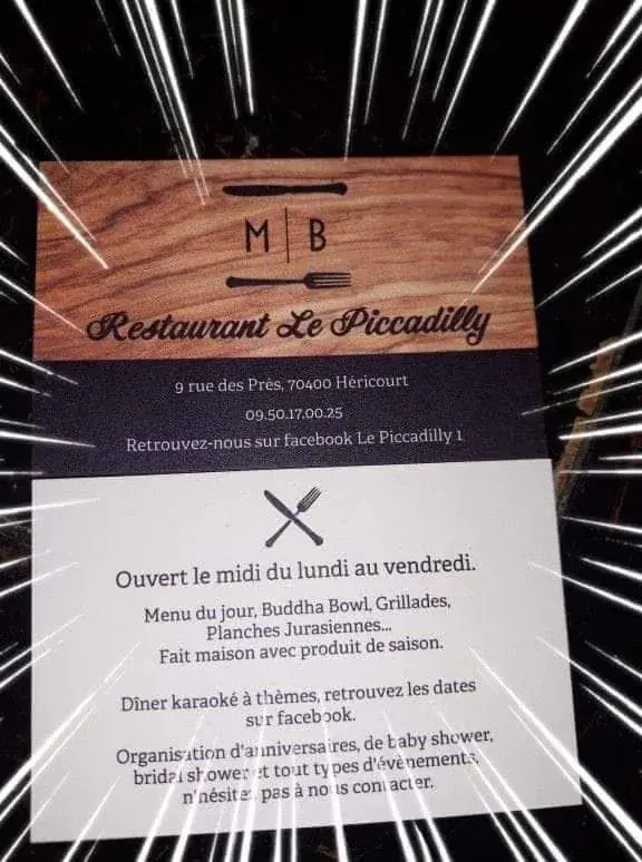 Menu_Le Piccadilly_Héricourt_image_2