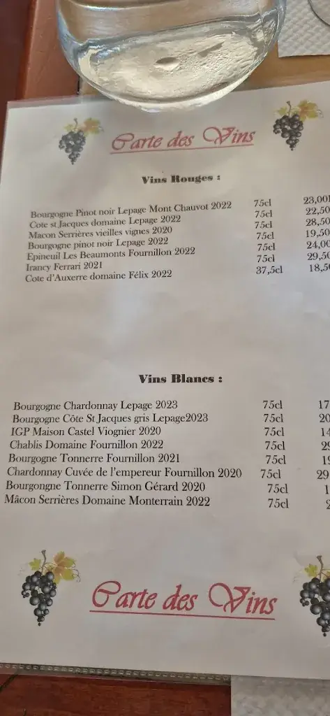 Menu_La Bonne Franquette_Joigny_image_3