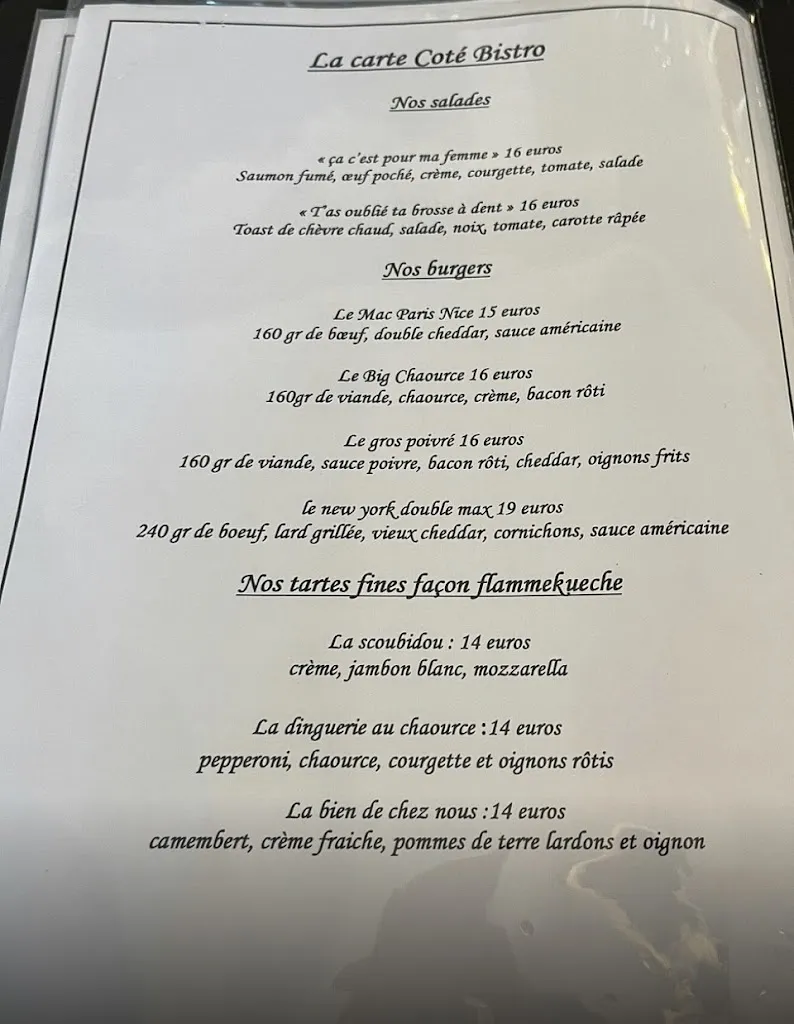 Menu_Restaurant Le Paris Nice_Joigny_image_1