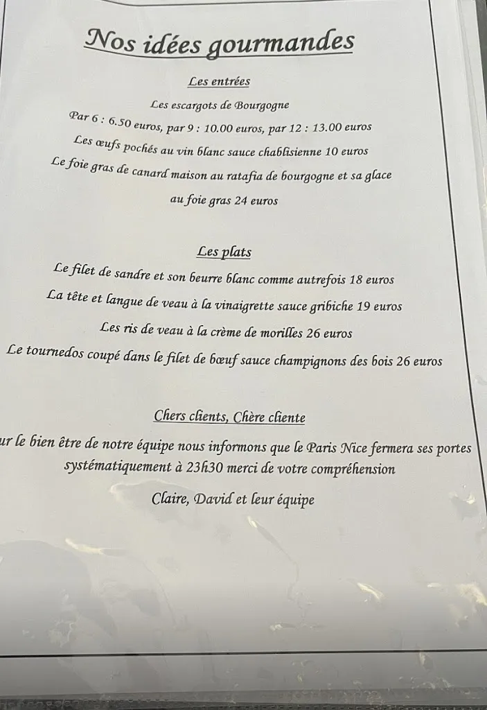 Menu_Restaurant Le Paris Nice_Joigny_image_3