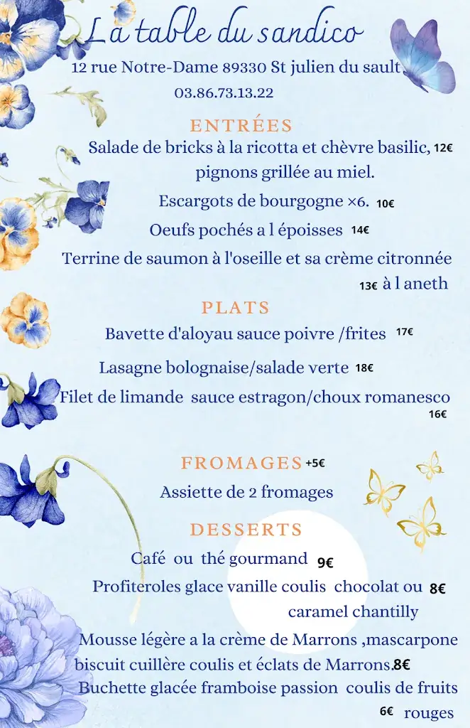 Menu_LA TABLE DU SANDICO_Saint-Julien-du-Sault_image_4