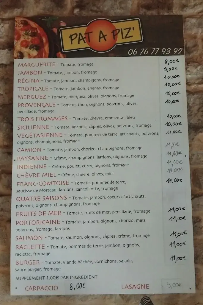 Menu_Pat à Piz_Levier_image_1