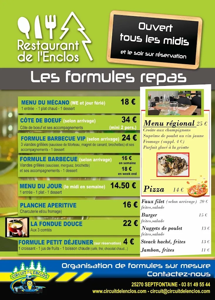 Menu_Restaurant de l'Enclos  ouvert le soir sur réservation_Levier_image_1