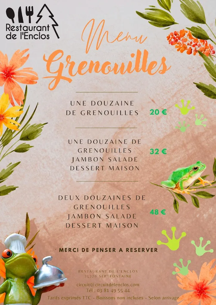 Menu_Restaurant de l'Enclos  ouvert le soir sur réservation_Levier_image_2