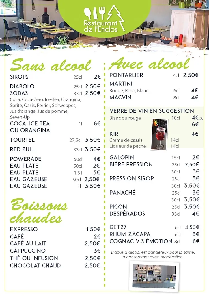 Menu_Restaurant de l'Enclos  ouvert le soir sur réservation_Levier_image_3