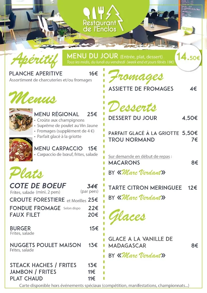Menu_Restaurant de l'Enclos  ouvert le soir sur réservation_Levier_image_4