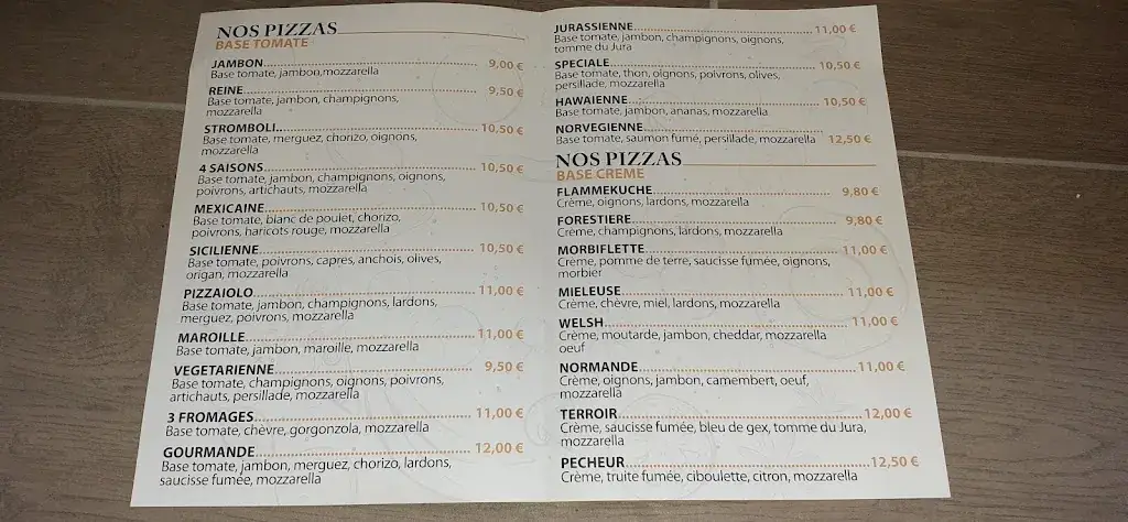 Menu_Pizzeria le pizzaiolo_Longchaumois_immagine_1