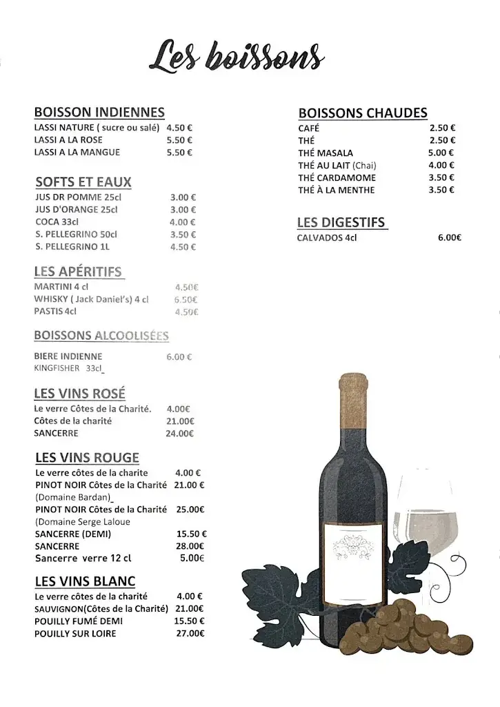 Menu_Maison Du Kerala_Charité-sur-Loire_immagine_3