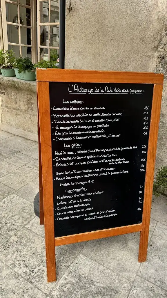 Menu_La Poule Noire_Charité-sur-Loire_image_3