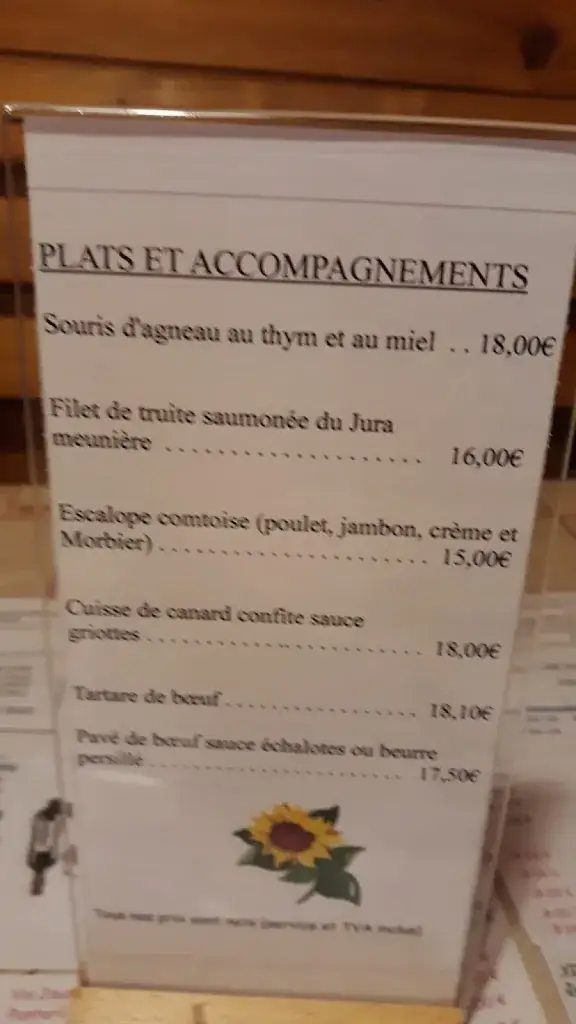 Menu_Restaurant Grill la Chaumière_Hôpitaux-Neufs_image_4