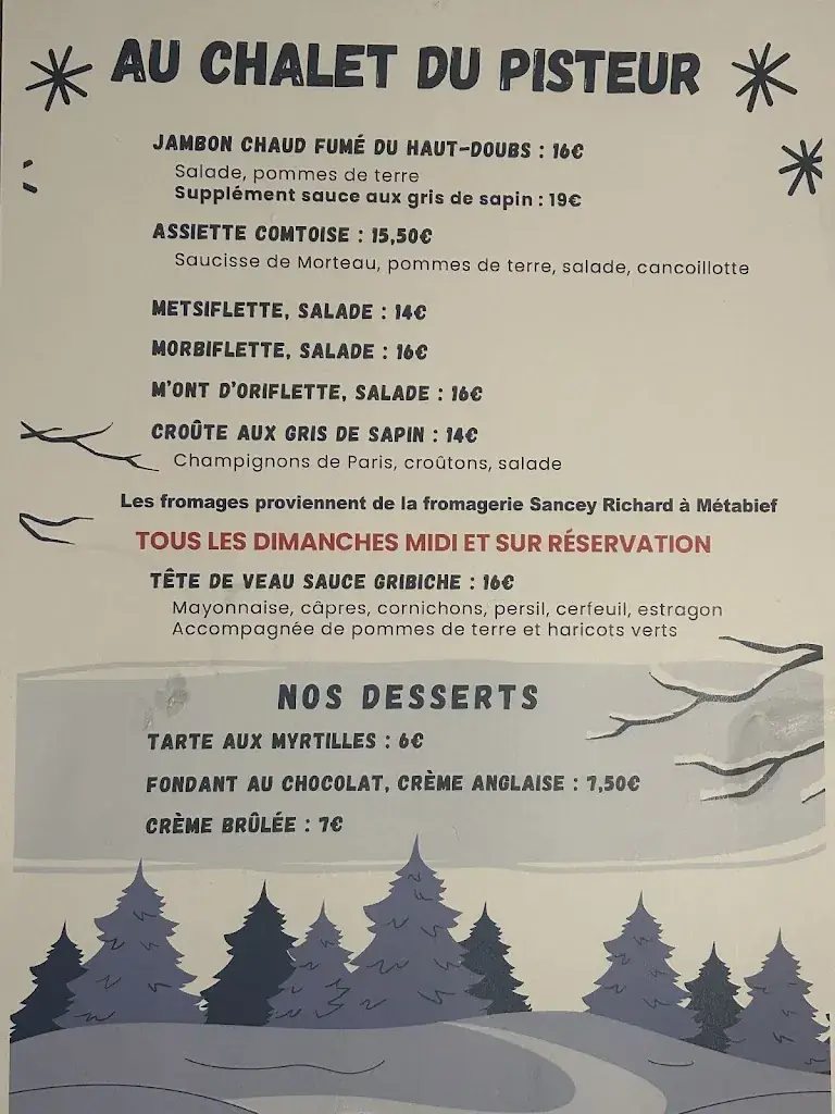 Menu_Chalet du Pisteur_Jougne_immagine_2