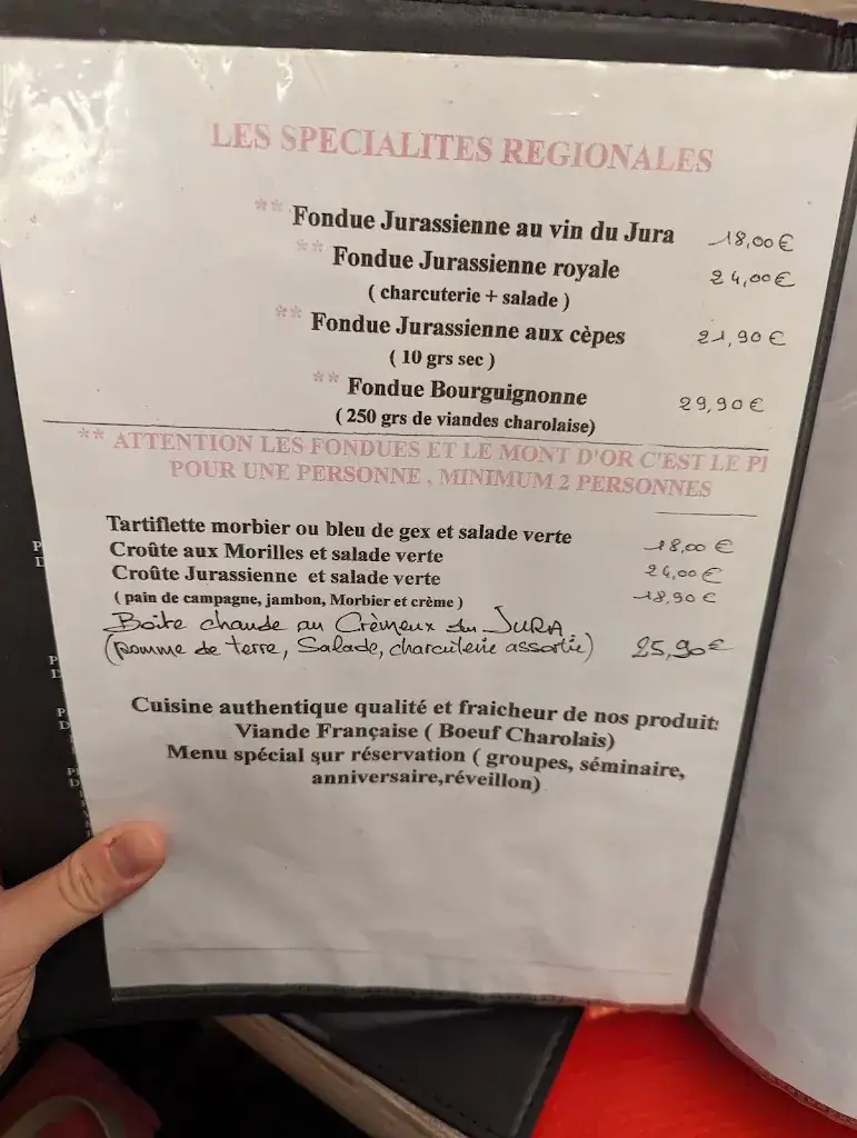 Menu_Restaurant-Bar Le P'tit Machon_Saint-Claude_image_1