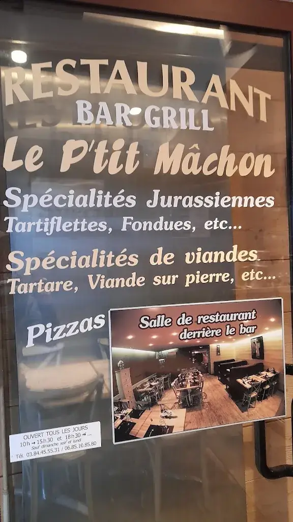 Menu_Restaurant-Bar Le P'tit Machon_Saint-Claude_image_2
